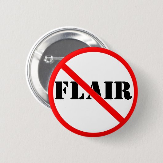 Ironische Stücke des Flairknopfes Button (Vorne & Hinten)