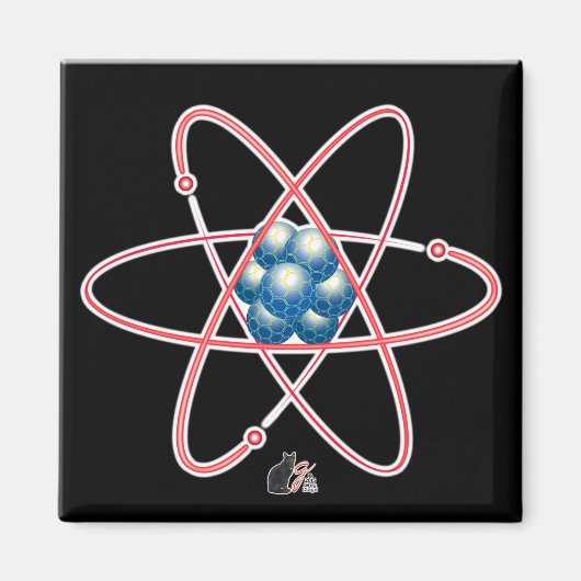 Ironischer Atommagnet Magnet (Vorne)