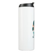 Ironischer Friedenszettel - Feministin Thermosbecher (Nach links gedreht)