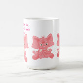 Ironischer Prozess rosa Elefant Kaffeetasse (Mittel)