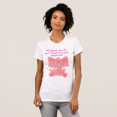 Ironischer Prozess rosa Elefant T-Shirt (Vorne ganz)