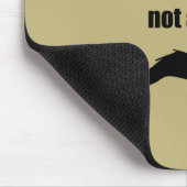 Ironischer Schnurrbart WTF Tan Mousepad (Ecke)
