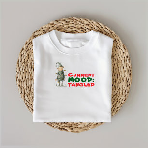 Ironischer Vintage-Cartoon-Elf, verheddert in Lich T-Shirt