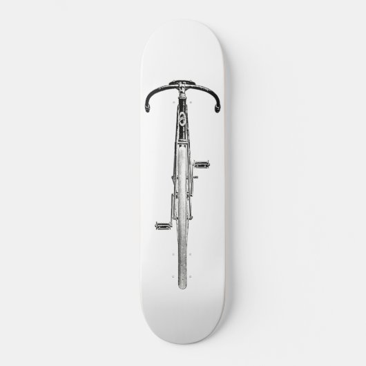 Ironisches Fahrrad-Reiten Skateboard (Vorderseite)