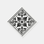 Ironlace Black & White Vintag Serviette (Ecke)