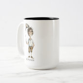 Ironman Golfer Zweifarbige Tasse (Vorderseite Links)