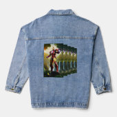 Ironman Printed Lässig Denim Jacket Jeansjacke (Rückseite)