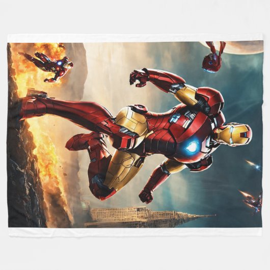 Ironmans Fleece Superheld Comfort Fleece Blanket (Vorderseite (Horizontal))