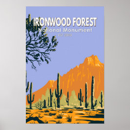 Ironwood Forest National Monument Arizona Vintag Poster