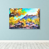 Ironwood Forest National Monument - Wasserfarbe Leinwanddruck (Insitu (Holzboden))