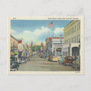 Ironwood Michigan Postkarte