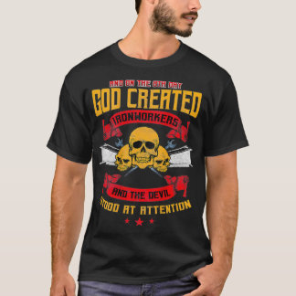 Ironworker metal rodbuster Design auf der Rückseit T-Shirt