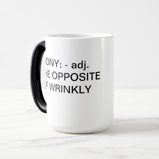 IRONY-TASSE VERWANDLUNGSTASSE (Vorderseite Links)