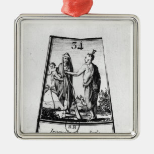 Iroquois amerikanischer Ureinwohner Silbernes Ornament