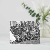 Iroquois Camp Szene in Quebec Postkarte (Stehend Vorderseite)