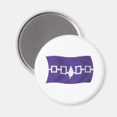 Iroquois Confederation Flag Magnet (Vorderseite/Rückseite)