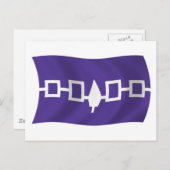Iroquois Confederation Flag Postcard Postkarte (Vorne/Hinten)