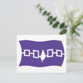 Iroquois Confederation Flag Postcard Postkarte (Stehend Vorderseite)