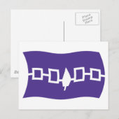 Iroquois Confederation Flag Postcard Postkarte (Vorne/Hinten)