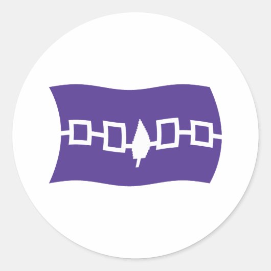 Iroquois Confederation Flag Sticker (Vorderseite)