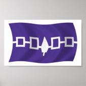Iroquois Confederite Flag Poster Print (Vorne)