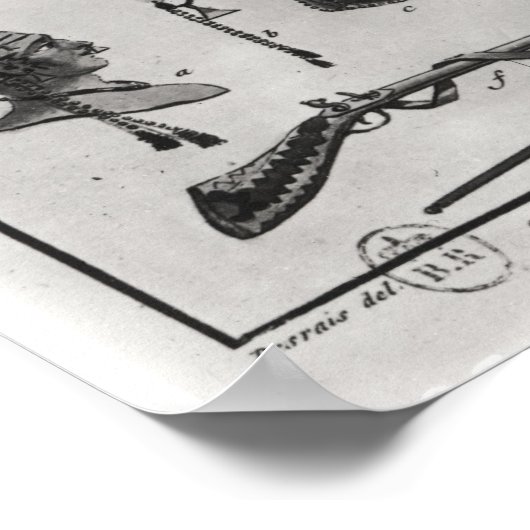 Iroquois family, arms and ornaments poster (Ecke)