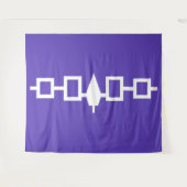 Iroquois Flag Wampel Belt Wandteppich (Vorderseite (Horizontal))