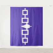 Iroquois Flag Wampel Belt Wandteppich (Vorderseite)