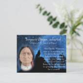 Iroquois Gebet Postkarte (Stehend Vorderseite)