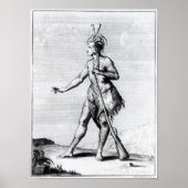 Iroquois Man, Bewohner Kanadas Poster (Vorne)