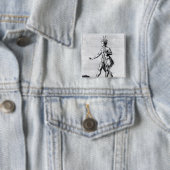 Iroquois Mann, Einwohner von Kanada Button (Beispiel)
