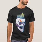 Iroquois Skeleton Scull Punk Rocker Halloween Part T-Shirt (Vorderseite)
