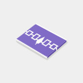 Iroquois Ureinwohner-Flagge Post-it Klebezettel (angewinkelt)