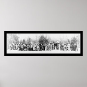 Iroquois Ureinwohner-Foto 1914 Poster