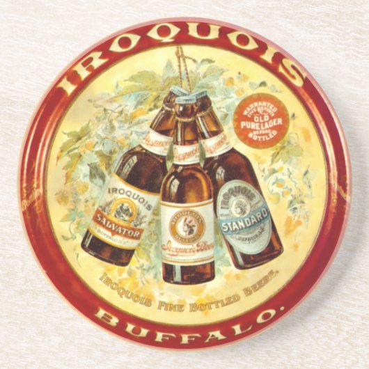 Iroquois Vintager "Bier-Behälter-" Untersetzer - (Vorne)