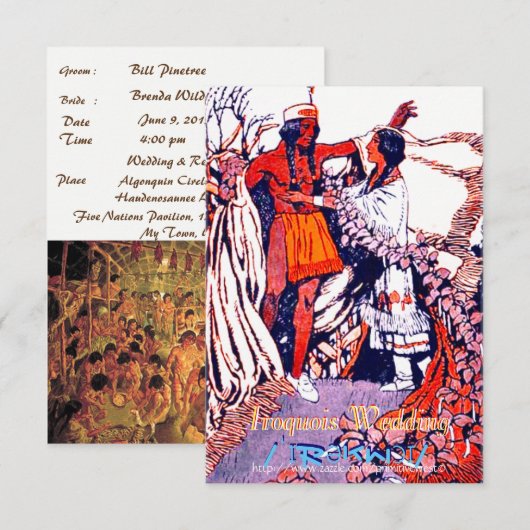 "Iroquois Wedding" (Vorne/Hinten)