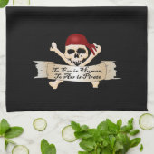 Irr ist menschlich, zu erzählen ist Pirat Handtuch (Gefaltet)