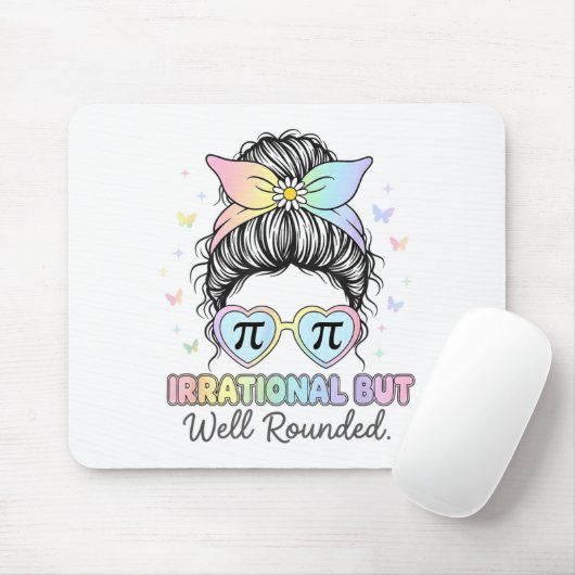 Irrational But Well Round Pi Number Math Teacher M Mousepad (Mit Mouse)