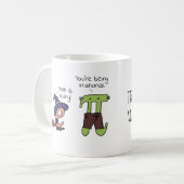 Irrational Numbers Math Halloween Lehrer Pi Geek Kaffeetasse (Vorderseite Links)