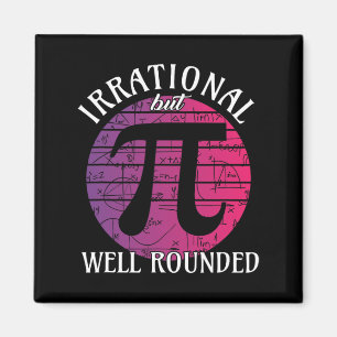 Irrationale, aber gut gerundete Mathe Women Pi Day Magnet