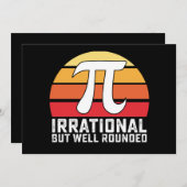Irrationale, aber gut gerundete Pi-Day-Mathematik  Einladung (Vorne/Hinten)