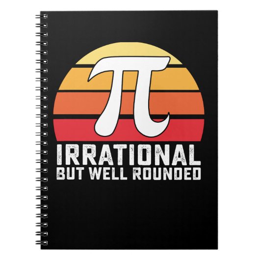Irrationale, aber gut gerundete Pi-Day-Mathematik  Notizblock (Vorderseite)