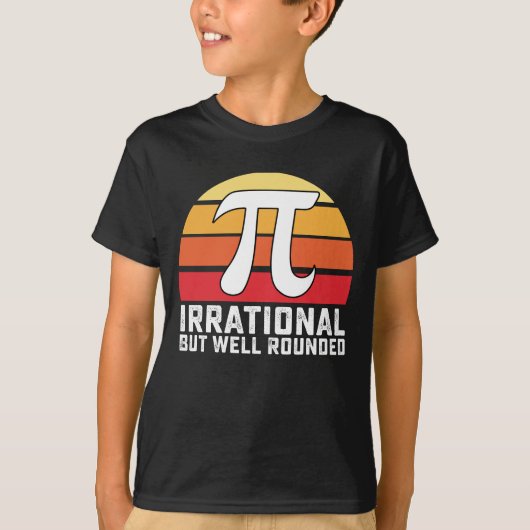Irrationale, aber gut gerundete Pi-Day-Mathematik T-Shirt (Vorderseite)