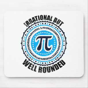 Irrationale, aber gut runde 3,14 Pi-Zahl-Symbol-Ma Mousepad