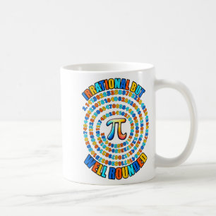 Irrationale, aber wohlgerundete 3,14 Pi-Zahl-Symbo Kaffeetasse