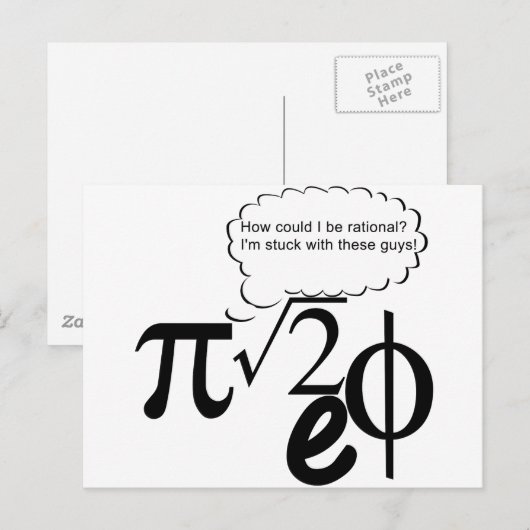 Irrationale Buddies Postkarte (Vorne/Hinten)