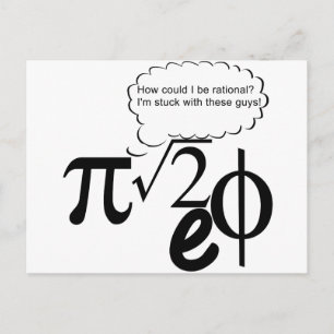 Irrationale Buddies Postkarte