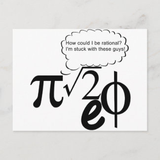 Irrationale Buddies Postkarte