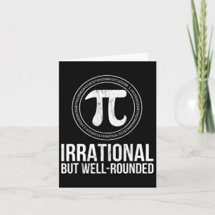 Irrationaler, aber gut gegliederter Pi-Tag für Män Karte