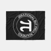 Irrationaler, aber gut gerundeter Funny Pi Day Tea Fleecedecke (Vorderseite (Horizontal))